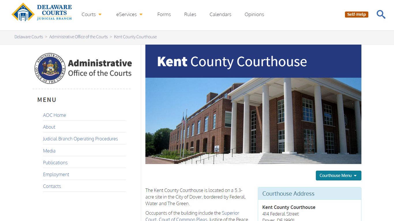 Kent County Courthouse - Delaware Courts - State of Delaware